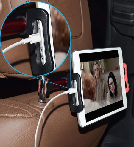 Tablet Holder with Headrest Mounting