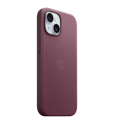 FineWoven kryt s MagSafe na Apple iPhone 15 bordový 2