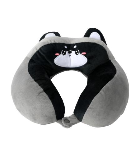 NUVO Travel Pillow for Kids Raccoon grey
