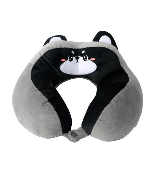NUVO Travel Pillow for Kids Raccoon grey