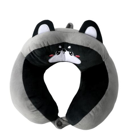 NUVO Travel Pillow for Kids Raccoon grey