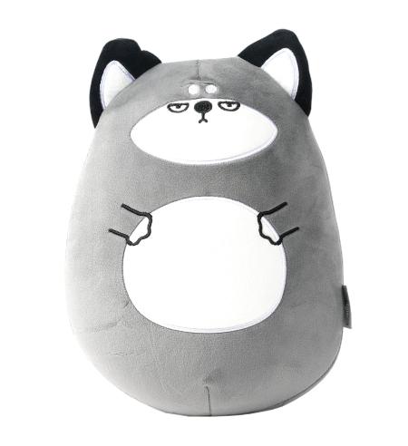 NUVO Travel Pillow and Plushie Cat 2-in-1 grey