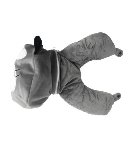 NUVO Travel Pillow and Plushie Cat 2-in-1 grey