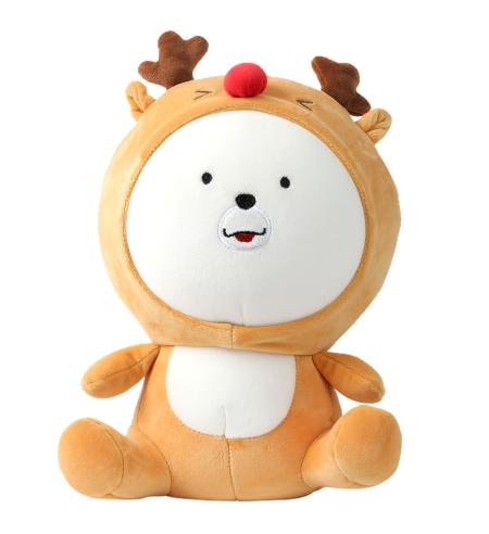 NUVO Travel Pillow and Plushie Reindeer 2-in-1 orange