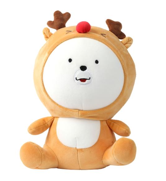 NUVO Travel Pillow and Plushie Reindeer 2-in-1 orange