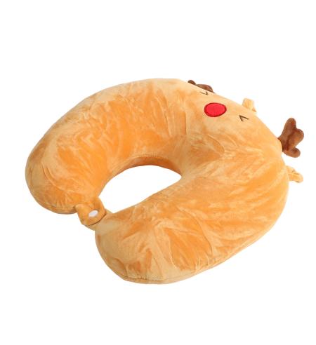 NUVO Travel Pillow and Plushie Reindeer 2-in-1 orange