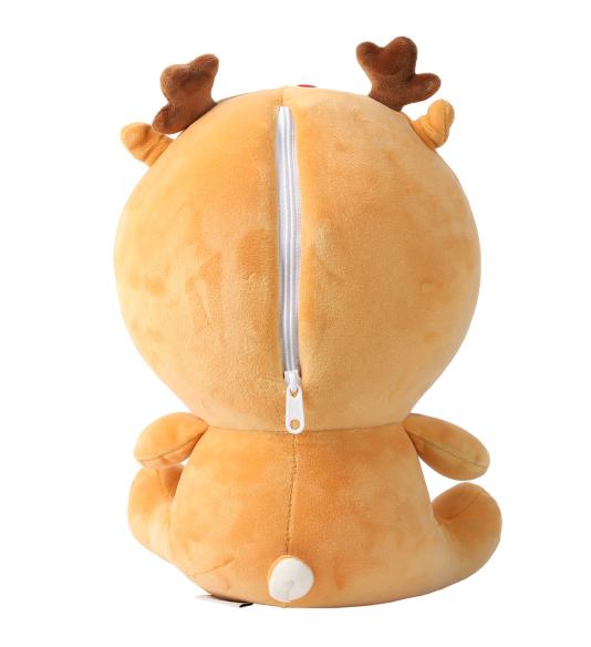 NUVO Travel Pillow and Plushie Reindeer 2-in-1 orange