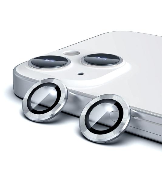 Camera Lens Protector for Apple iPhone 15 and 15 Plus silver