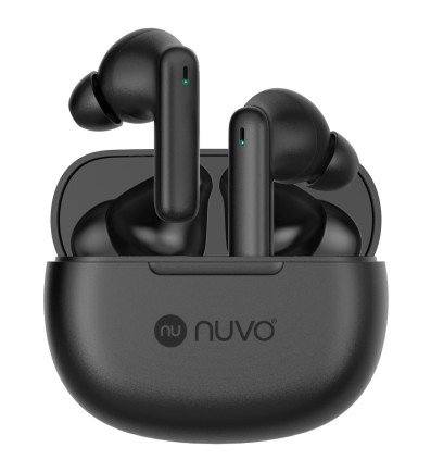 NUVO Bass Buds bezdrôtové stereo slúchadlá čierne