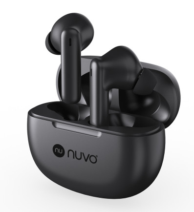 NUVO Bass Buds bezdrôtové stereo slúchadlá čierne 2