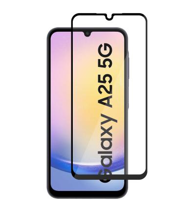NUVO Tempered Glass Screen Protector for Samsung Galaxy A25 black