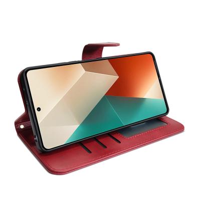 Flipové puzdro na Xiaomi Redmi Note 13 5G červené 2
