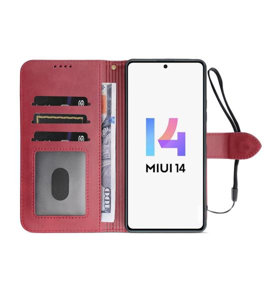 Flip Case for Xiaomi Redmi Note 13 5G red