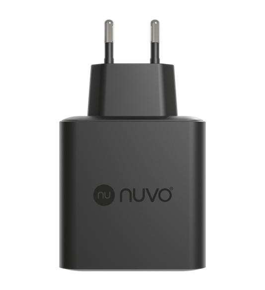 NUVO GaN sieťový adaptér 65 W s Power Delivery a Quick Charge