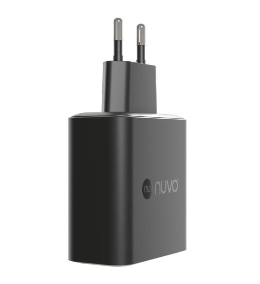 NUVO GaN sieťový adaptér 65 W s Power Delivery a Quick Charge