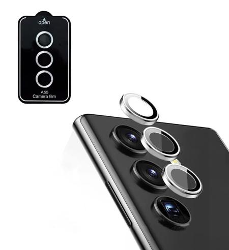 Camera Lens Protector for Samsung Galaxy A55 silver