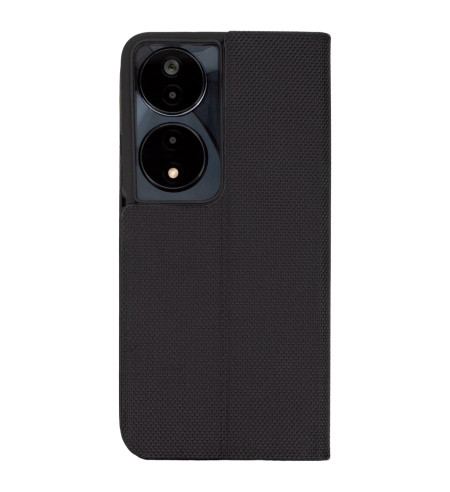 Flipové puzdro Fabric na Honor 90 Smart čierne