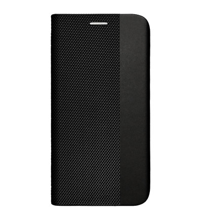 Flipové puzdro Fabric na Honor 90 Smart čierne