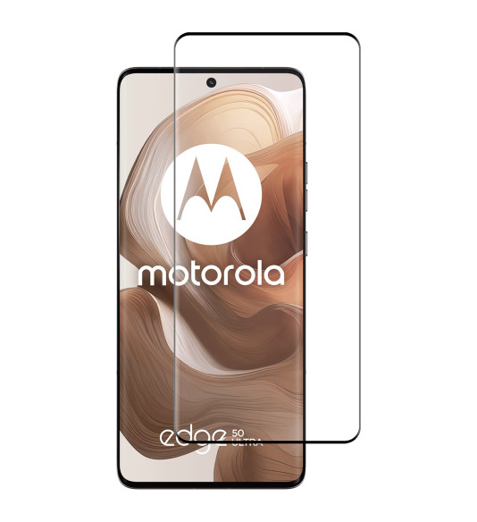 NUVO ochranné sklo na displej pre Motorola Edge 50 Ultra čierny rám