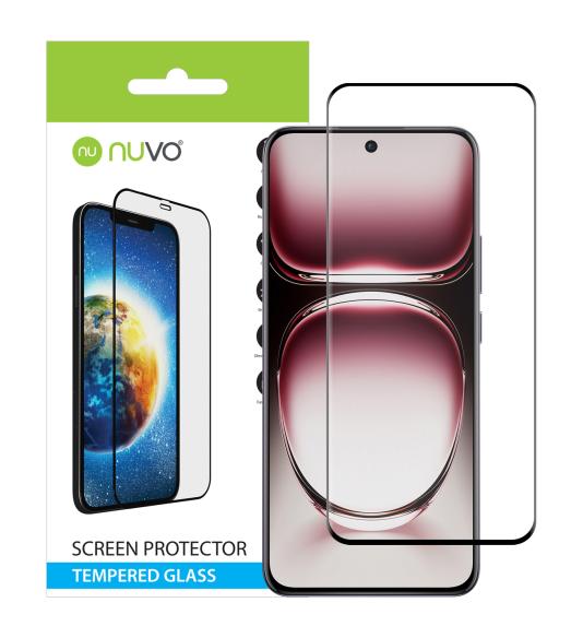 NUVO ochranné sklo na displej pre Oppo Reno12 Pro 5G čierny rám