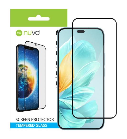 NUVO Tempered Glass Screen Protector for Honor 200 Lite black