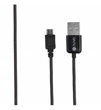 NUVO dátový/nabíjací kábel Micro USB, čierny