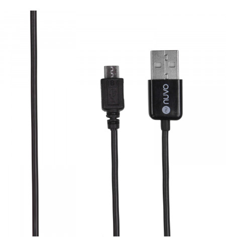 NUVO dátový/nabíjací kábel Micro USB, čierny