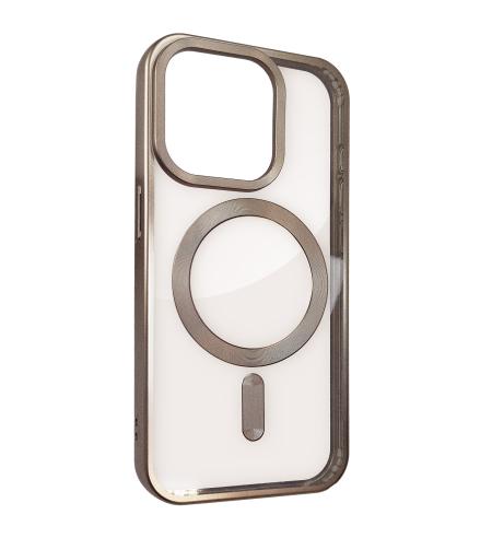 NUVO TPU Rubber Cover for Apple iPhone 16 Pro Max clear/gold