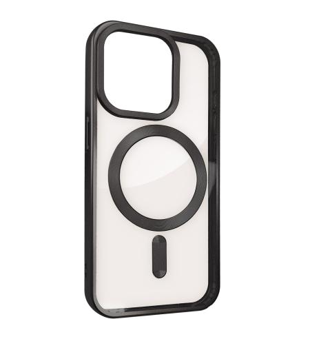 NUVO TPU Rubber Cover for Apple iPhone 16 Pro Max clear/black