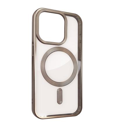 NUVO TPU Rubber Cover for Apple iPhone 16 Pro clear/gold