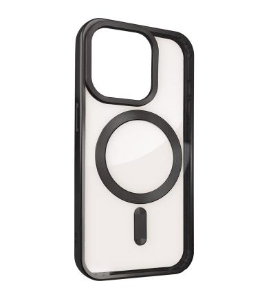 NUVO TPU Rubber Cover for Apple iPhone 16 Pro clear/black