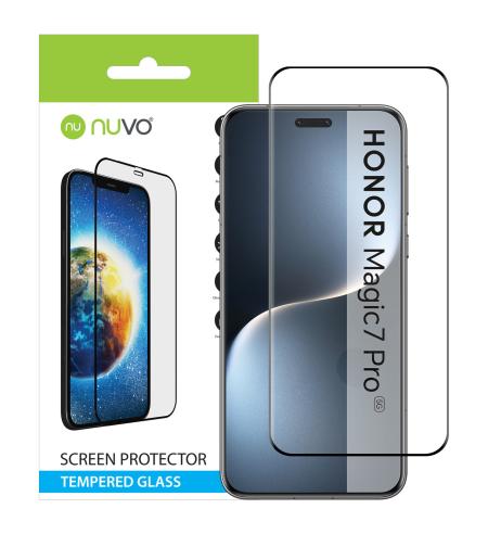 NUVO Tempered Glass Screen Protector for Honor Magic7 Pro black