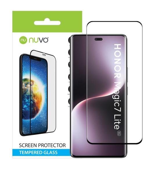 NUVO ochranné sklo na displej pre Honor Magic7 Lite čierny rám