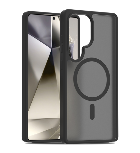 Ochranný kryt s magnetickým kruhom na Samsung Galaxy S25 Ultra čierny