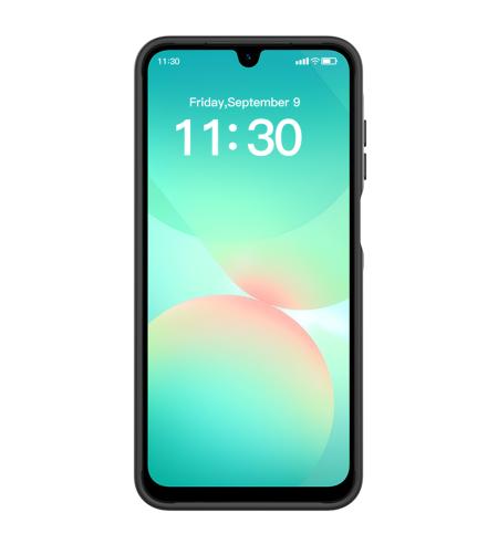 Protective case with magnetic ring for Samsung Galaxy A17 black