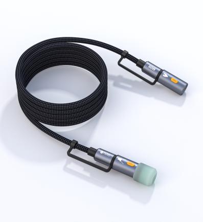 NUVO 4-in-1 USB-C cable with torch and fire starter adapters 2