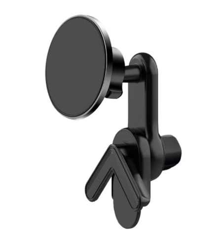 NUVO MagSafe phone holder with mount to corner of an infotainment