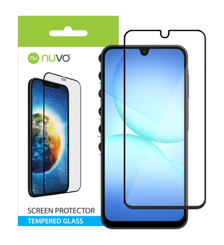 NUVO ochranné sklo na displej pre Samsung Galaxy A17 čierny rám