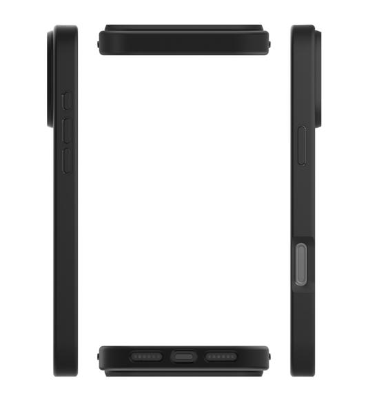 Protective case with magnetic ring for Apple iPhone 17 Pro Max black