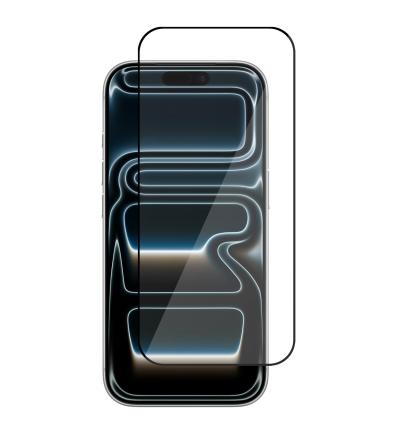 NUVO ochranné sklo na displej pre Apple iPhone 17 Pro čierny rám 2