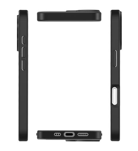 Protective case with magnetic ring for Apple iPhone 17 black