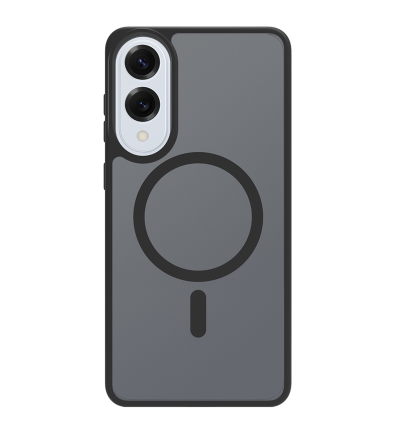 Protective case with magnetic ring for Samsung Galaxy S25 Edge black