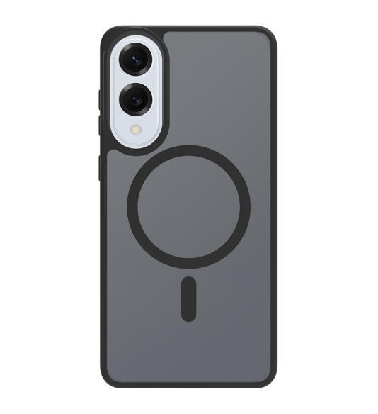 Ochranný kryt s magnetickým kruhom na Samsung Galaxy S25 Edge čierny