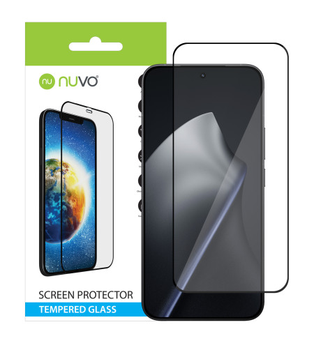 NUVO ochranné sklo na displej pre Xiaomi 15T Pro čierny rám