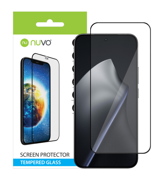 NUVO ochranné sklo na displej pre Xiaomi 15T Pro čierny rám