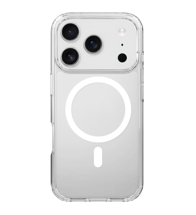 Ochranný kryt s magnetickým kruhom na Apple iPhone 17 Pro priehľadný