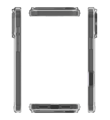 Ochranný kryt s magnetickým kruhom na Apple iPhone 17 Pro Max priehľadný