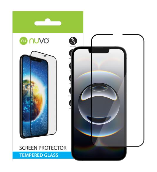 NUVO ochranné sklo na displej pre Apple iPhone 16e čierny rám