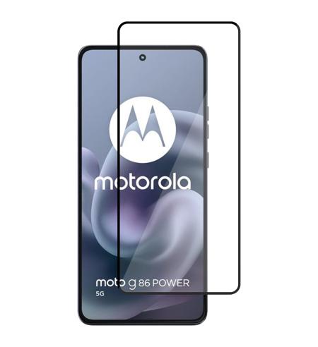 NUVO Tempered Glass Screen Protector for Motorola Moto G86 Power black