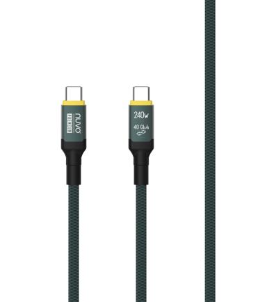 NUVO Premium dátový a nabíjací USB-C kábel 40Gbps 240W 1m